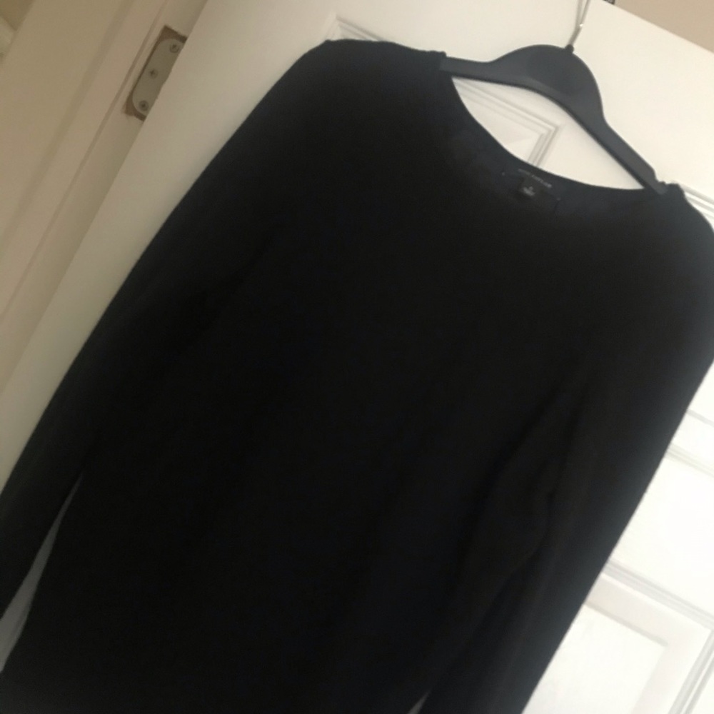 Ann Taylor black top with silk back